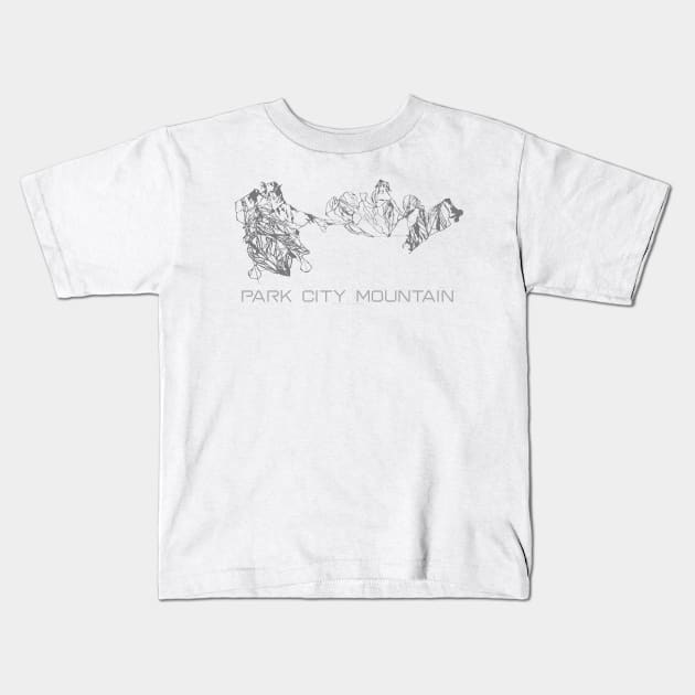 Park City Mountain Resort 3D Kids T-Shirt by Mapsynergy